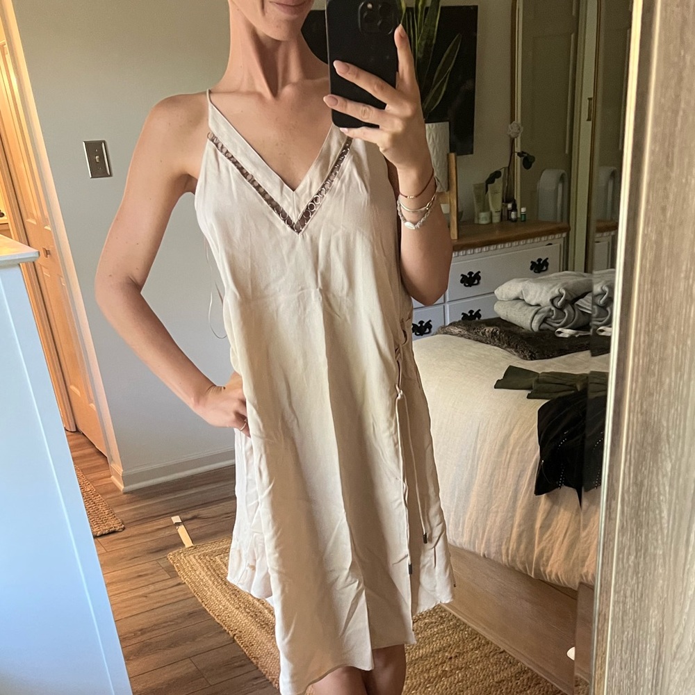 Cream free people dress size small